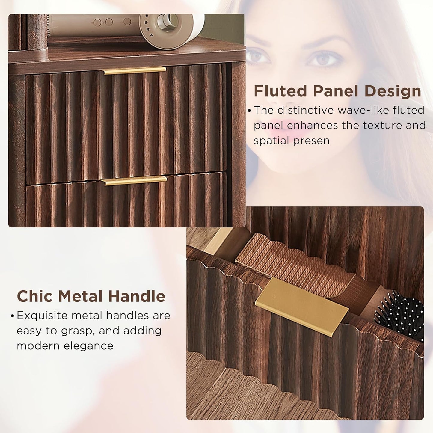 GlowNest Luxe Vanity Desk