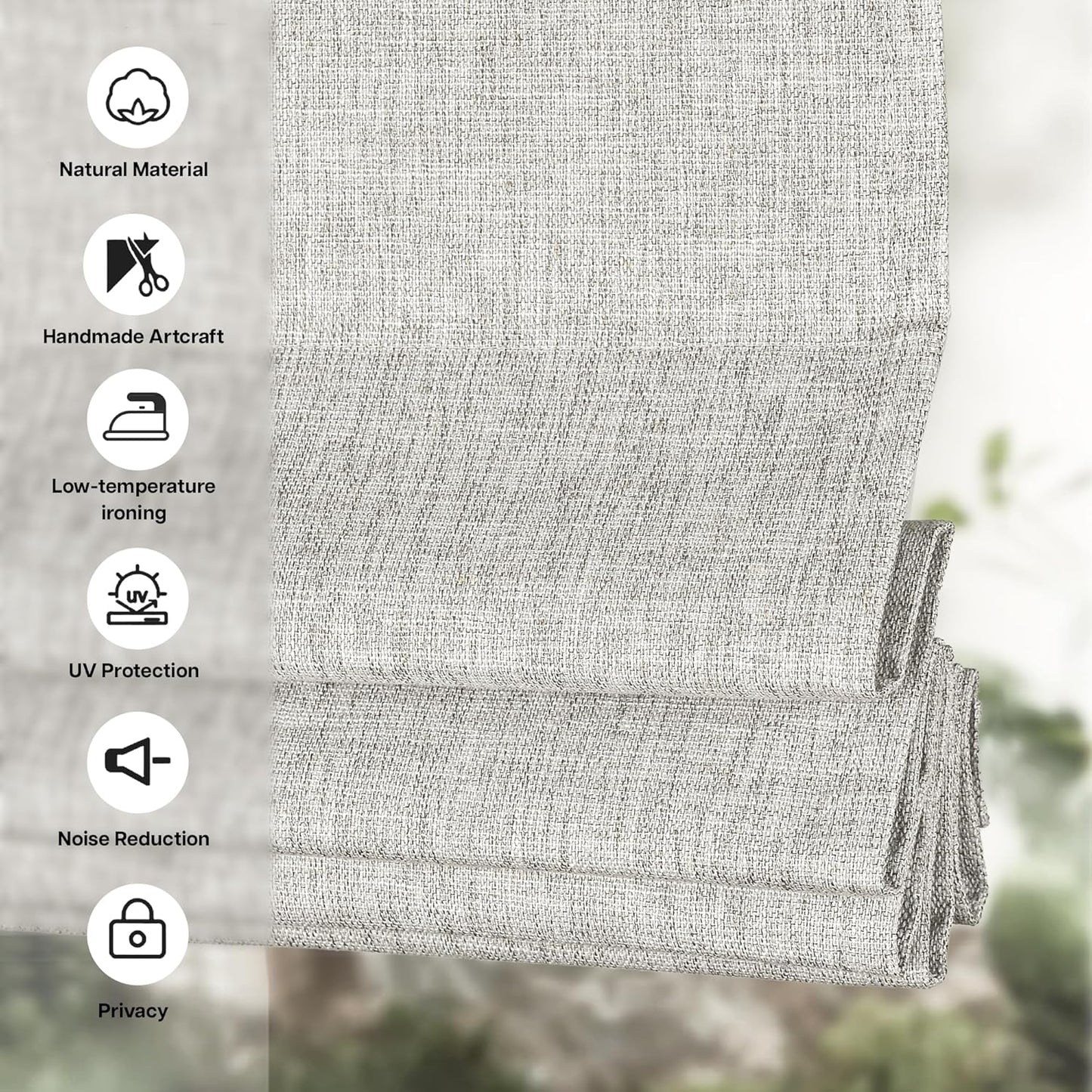 Lunora No-Drill Roman Shades