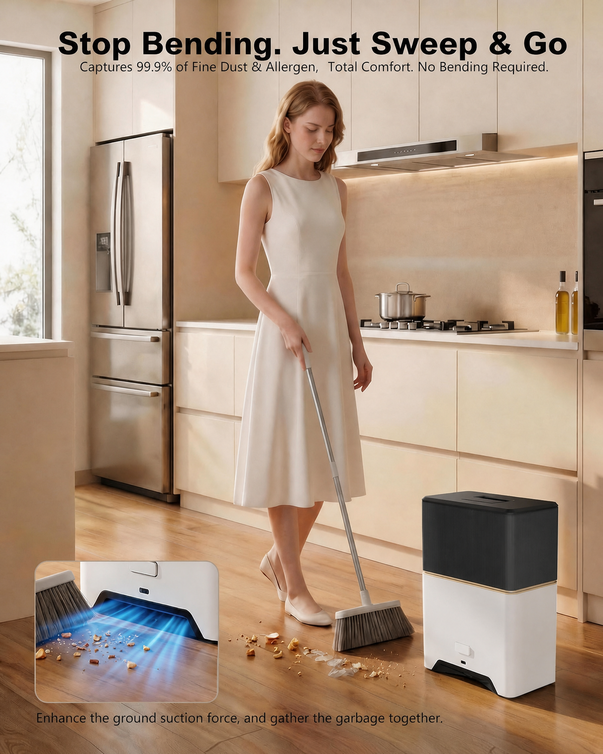 SweepEase Touchless Dustpan