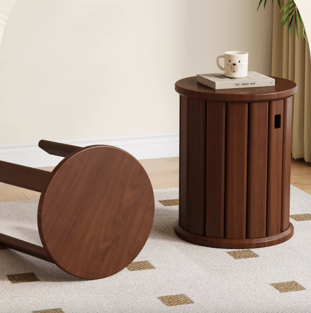 NestForm Wooden Stool Set