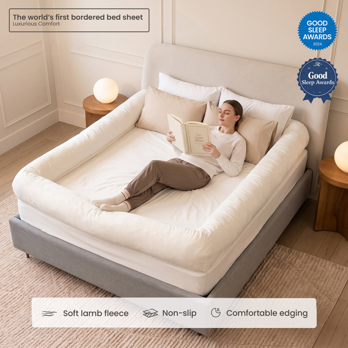 DreamCocoon Bordered Bed Sheet
