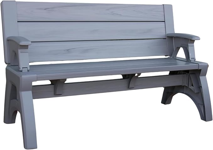 2-in-1 Outdoor Bench & Picnic Table
