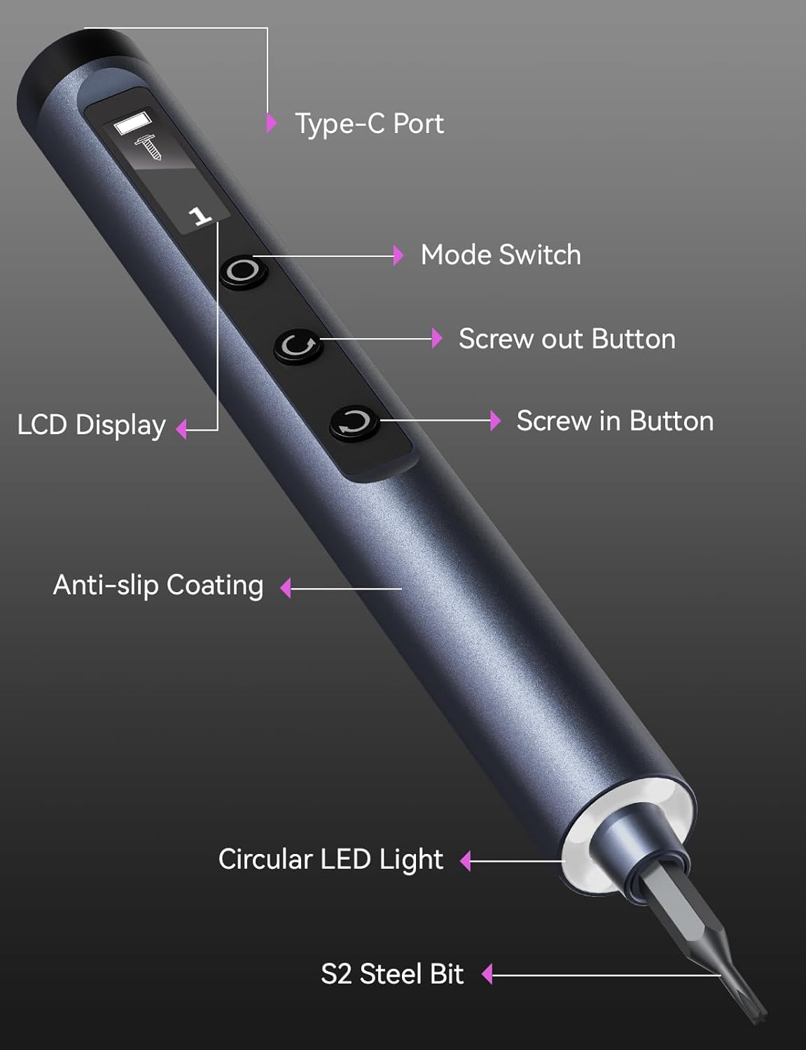 FixMate Pro Mini Electric Screwdriver 42-in 1