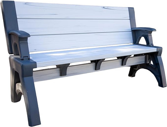 2-in-1 Outdoor Bench & Picnic Table