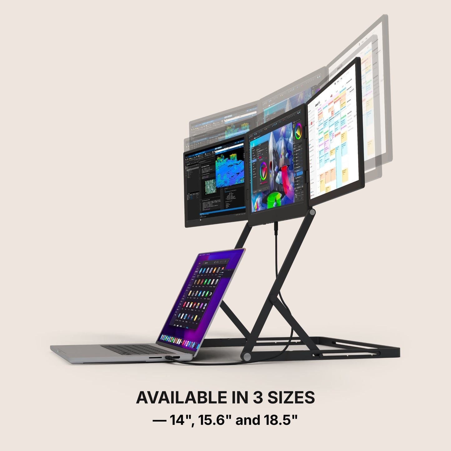 NovaDesk Triple Monitor