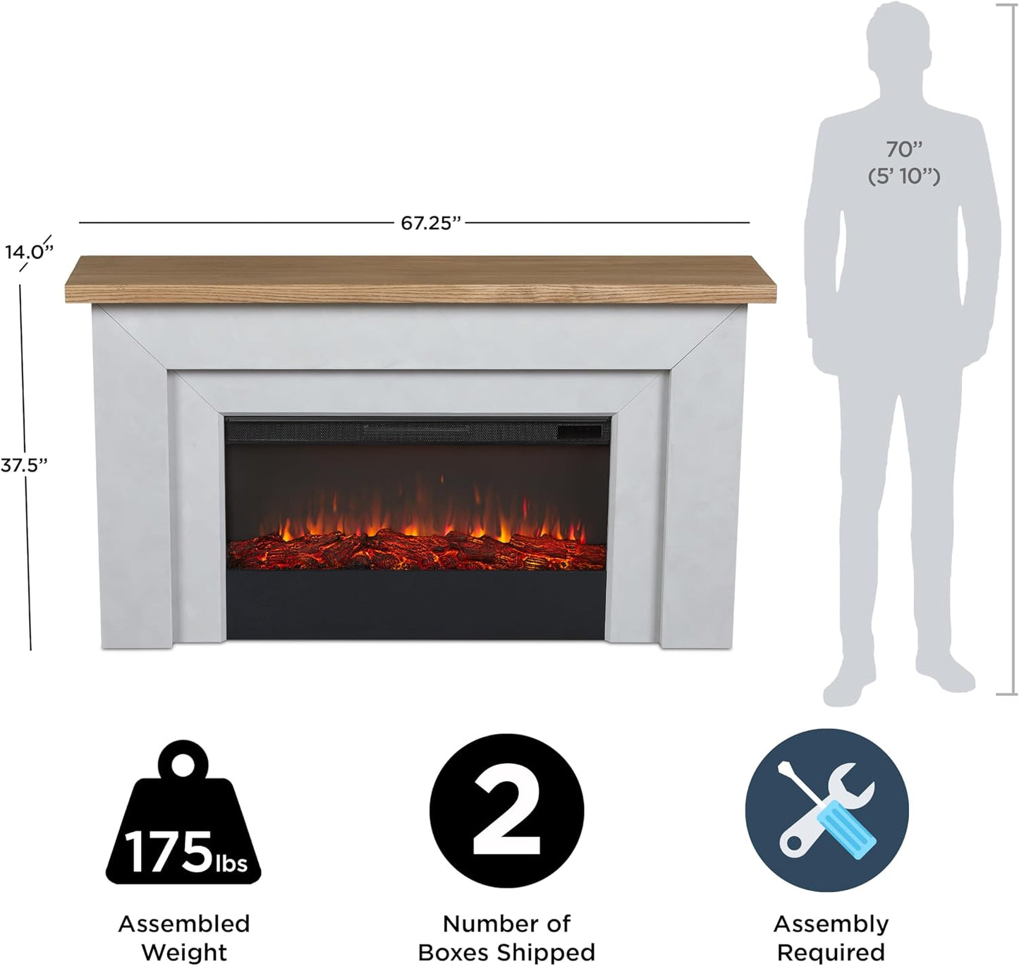 HavenFlame Electric Fireplace