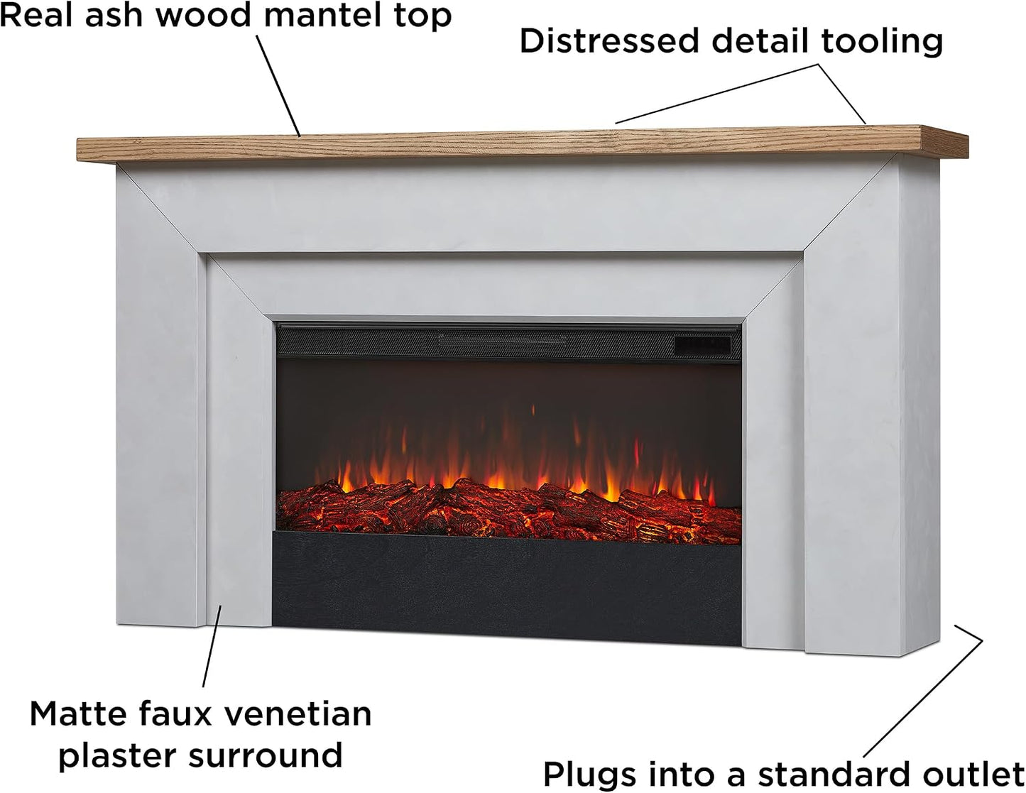 HavenFlame Electric Fireplace