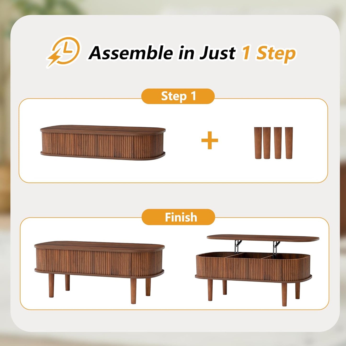 ClearBrew Foldable Coffee Table