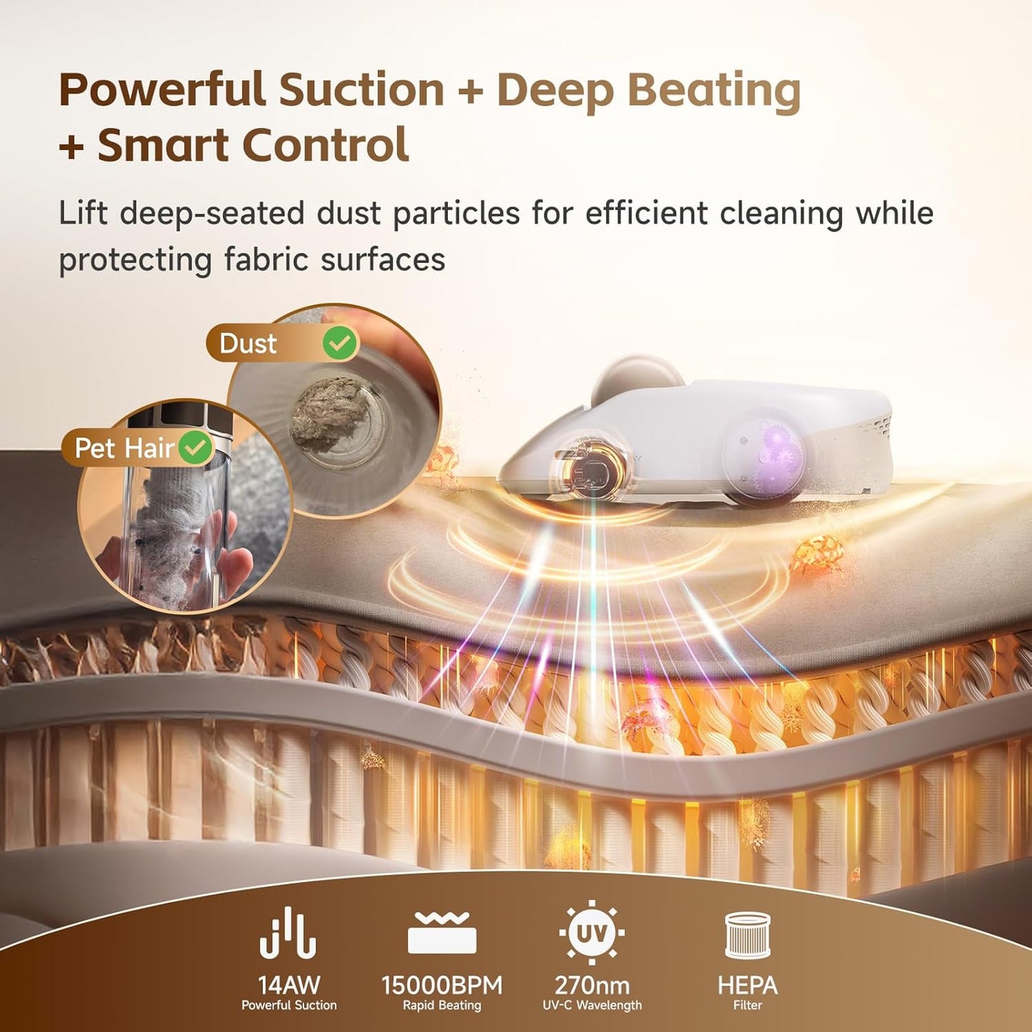 CleanRest Auto Mattress Vacuum Pro
