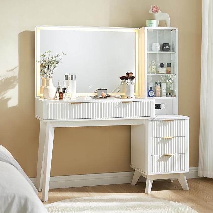 GlowNest Luxe Vanity Desk