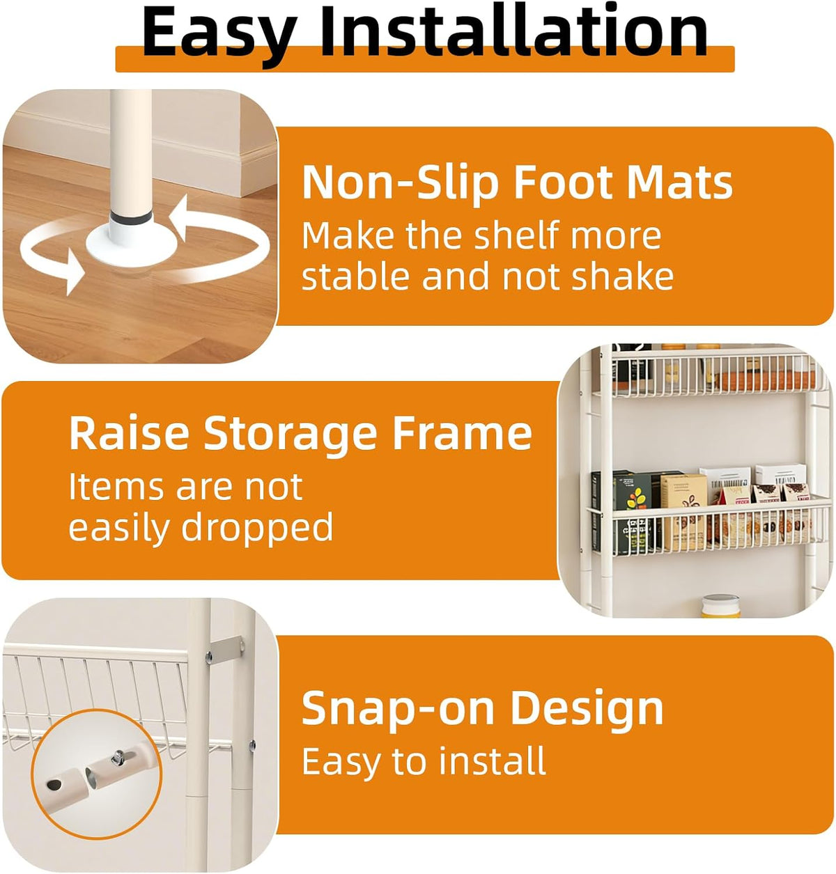 Slimora 5-Tier Door Storage Rack