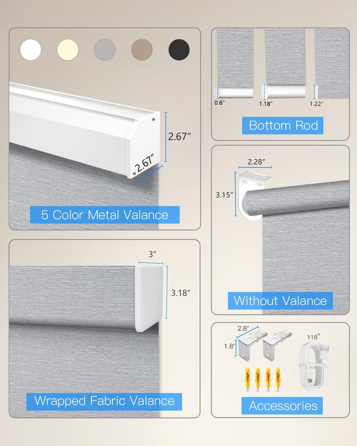 ShadeSync Motorized Blackout Roller Shade