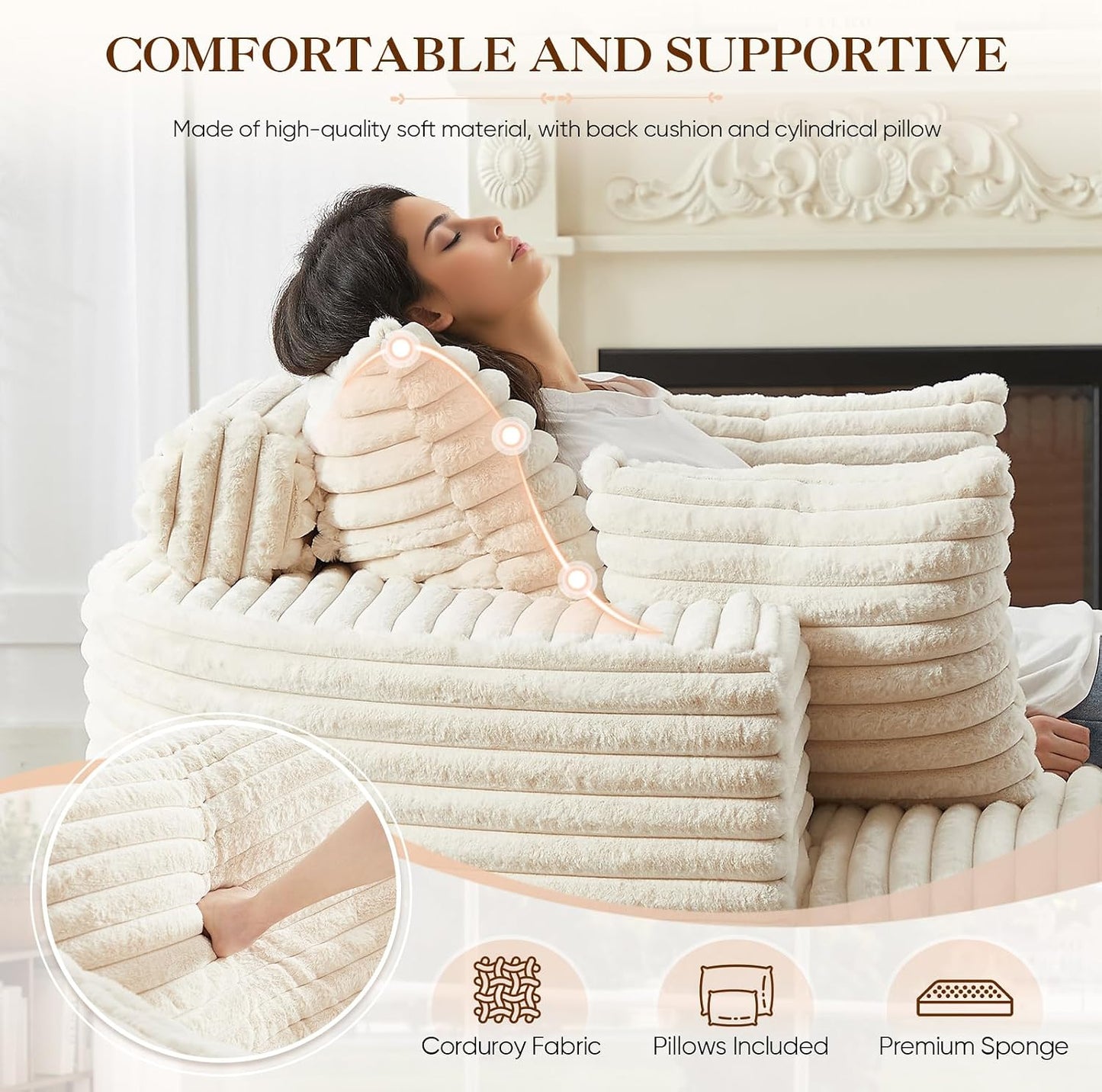 SOVA Oversized Round Chaise