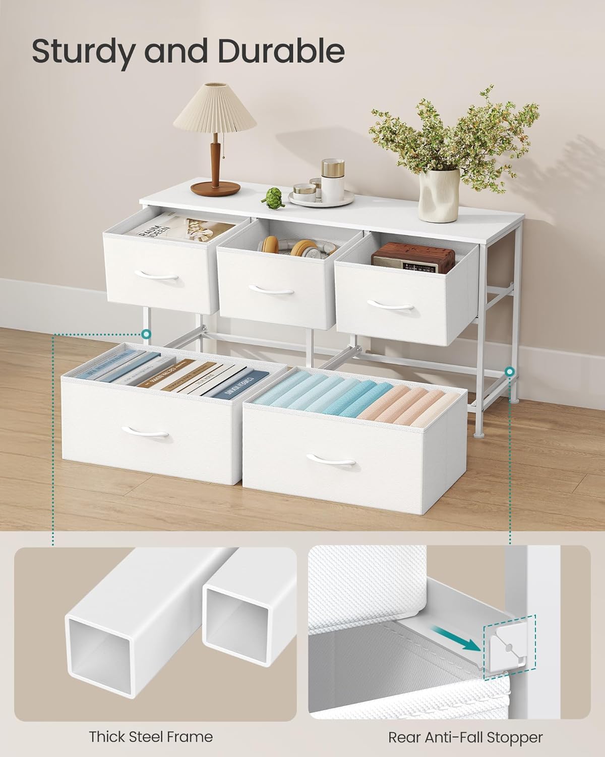 Moderna 5-Drawer Dresser