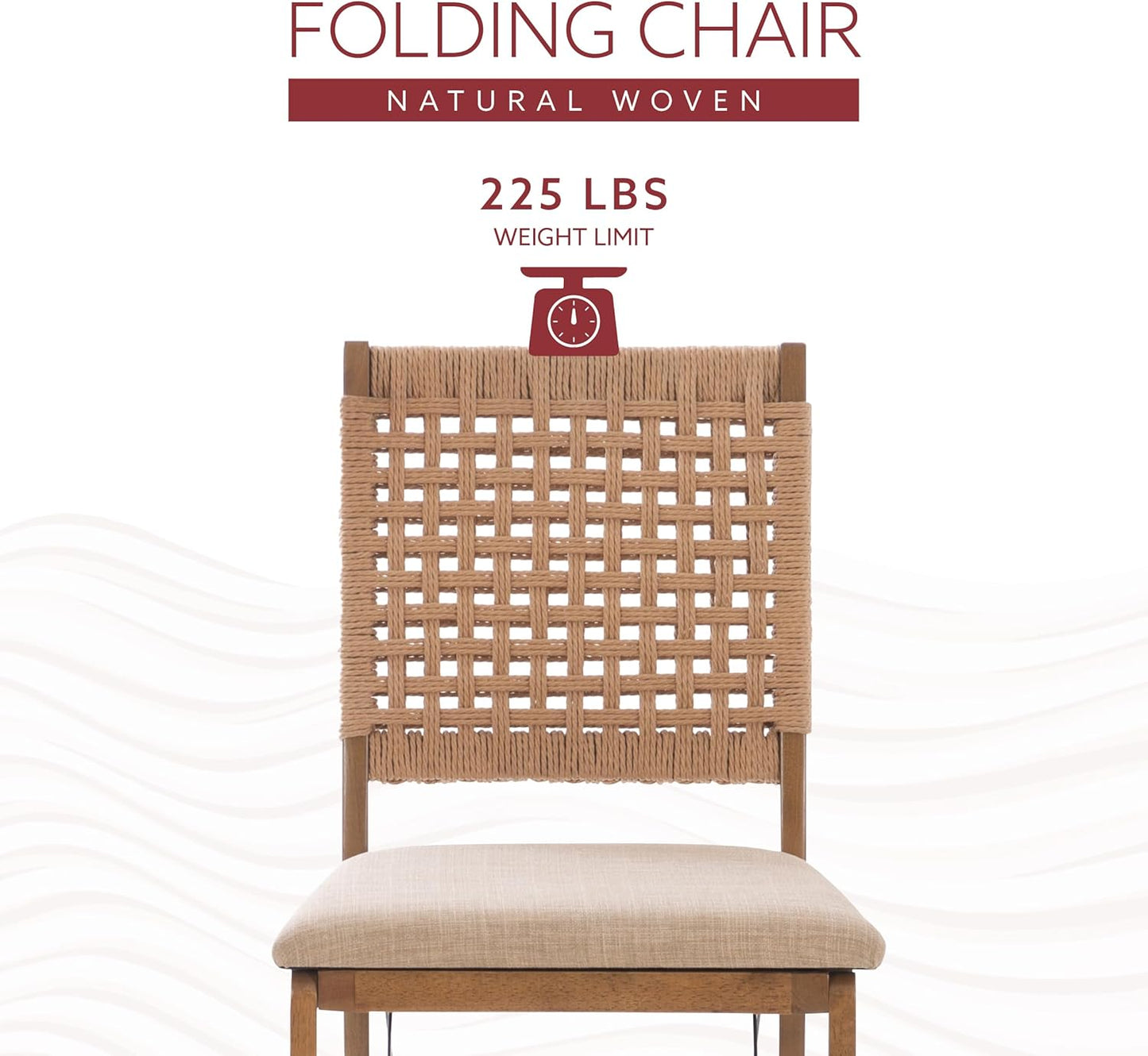 ScandiWeave Folding Chair Set