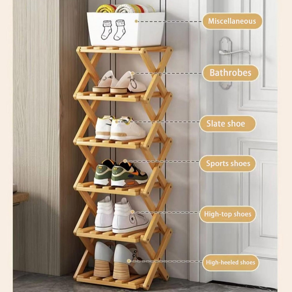 OakFold Shoe Rack
