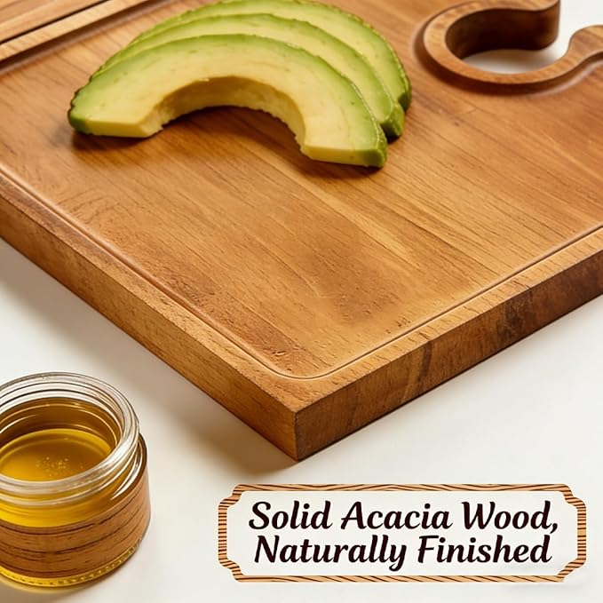Puzzle Wooden Cutting Board with Handle
