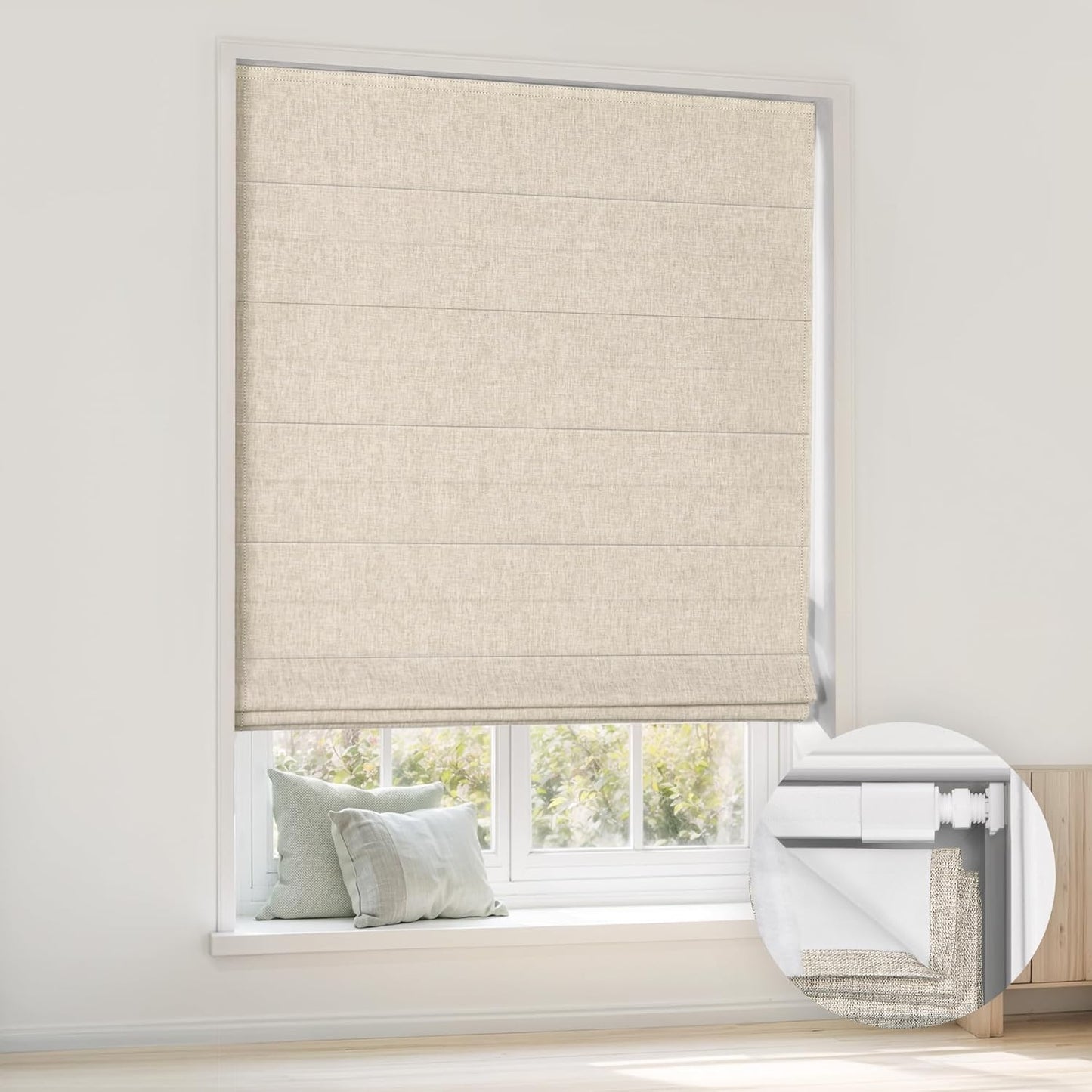 Lunora No-Drill Roman Shades