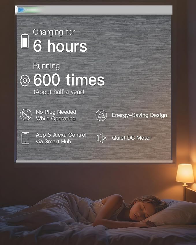 ShadeSync Motorized Blackout Roller Shade