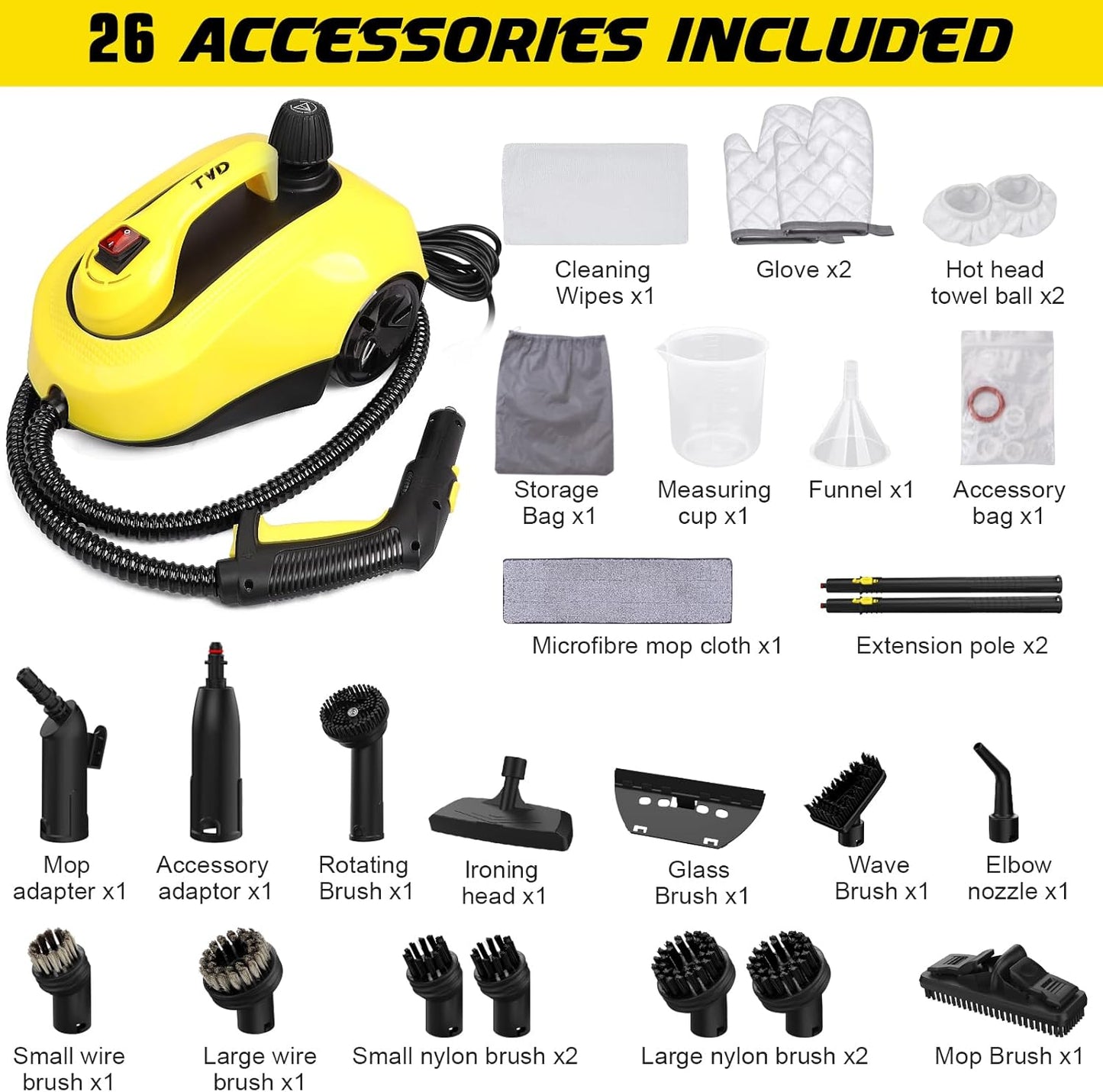 SteamMaster Pro 26: Heavy-Duty Canister Steamer