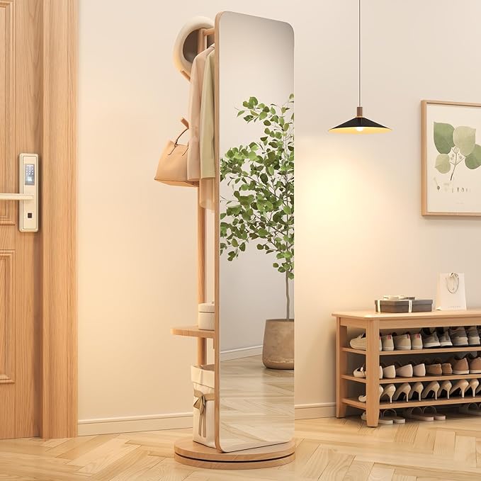 Reflect & Store Full-Length Mirror Rack