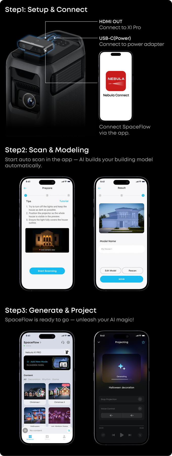 CineGo X1 Portable Projector