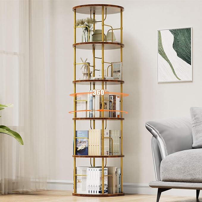 SpinShelf 360 Rotating Bookshelf