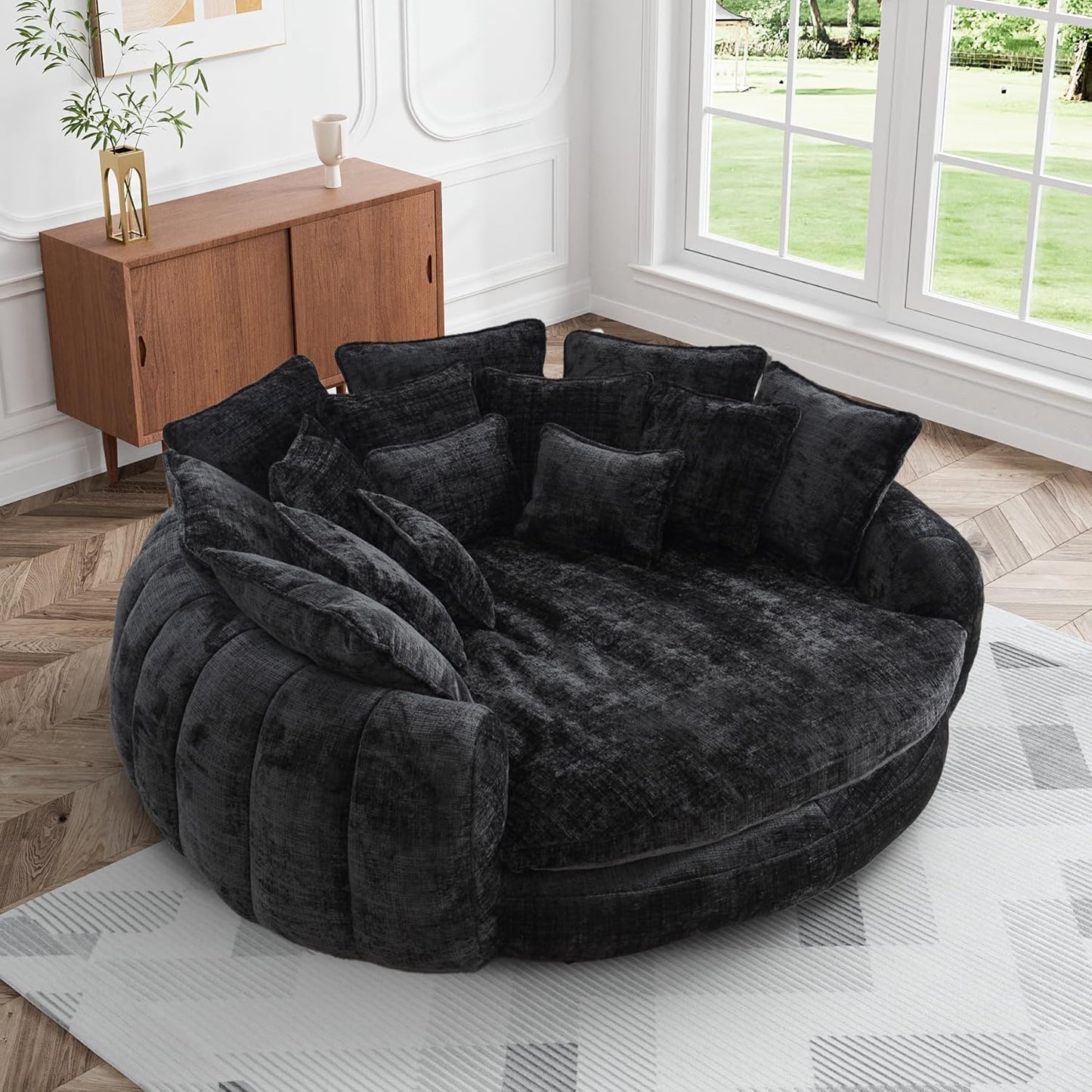 CloudLounge Oversized Round Chaise