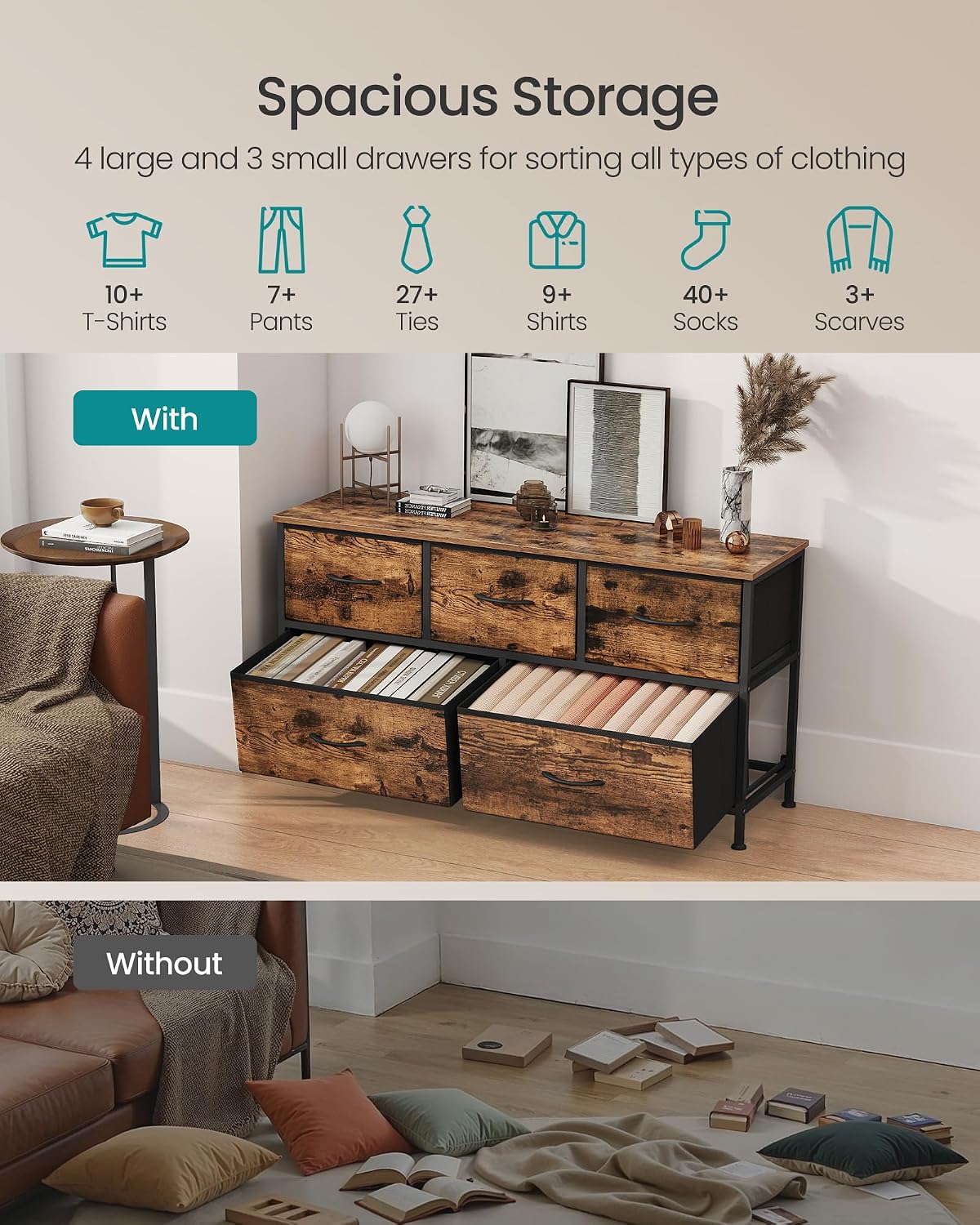Moderna 5-Drawer Dresser