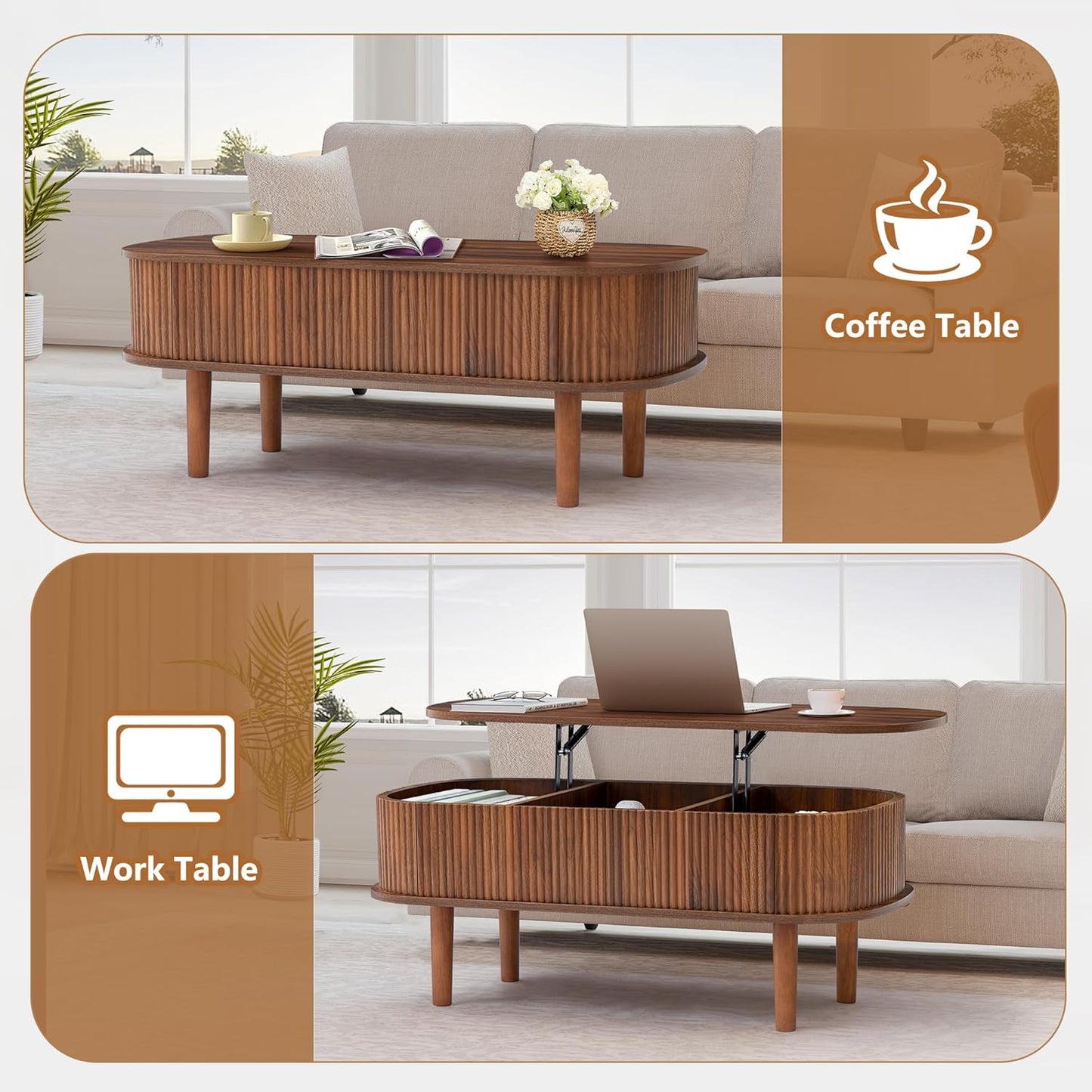 ClearBrew Foldable Coffee Table