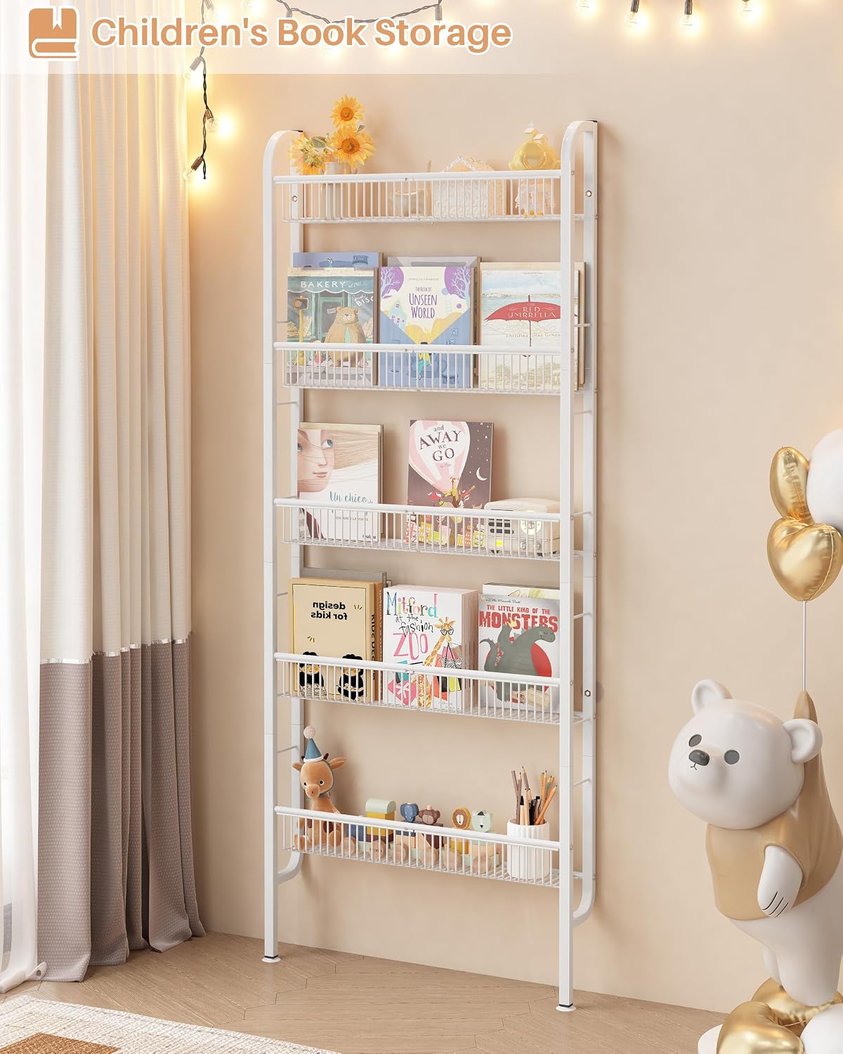 Slimora 5-Tier Door Storage Rack