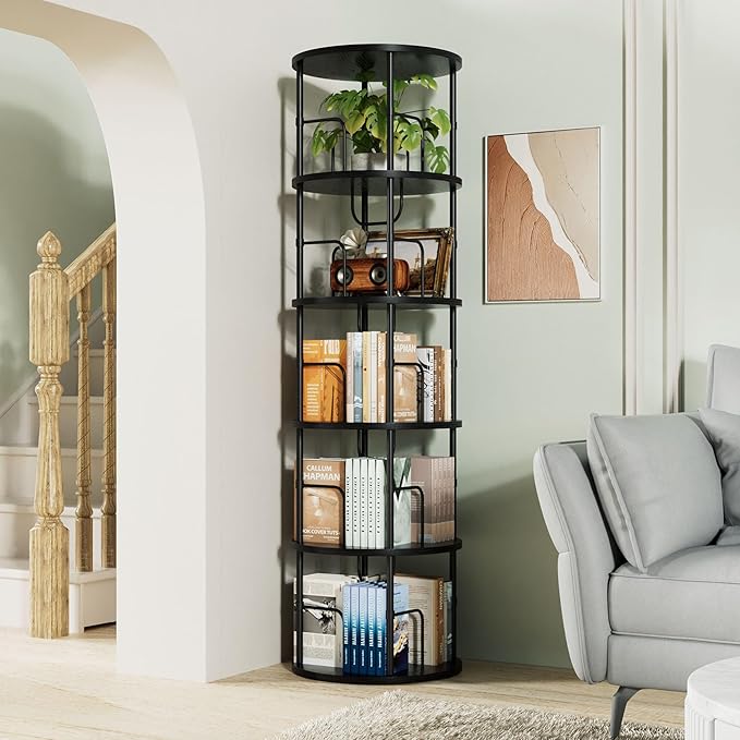 SpinShelf 360 Rotating Bookshelf