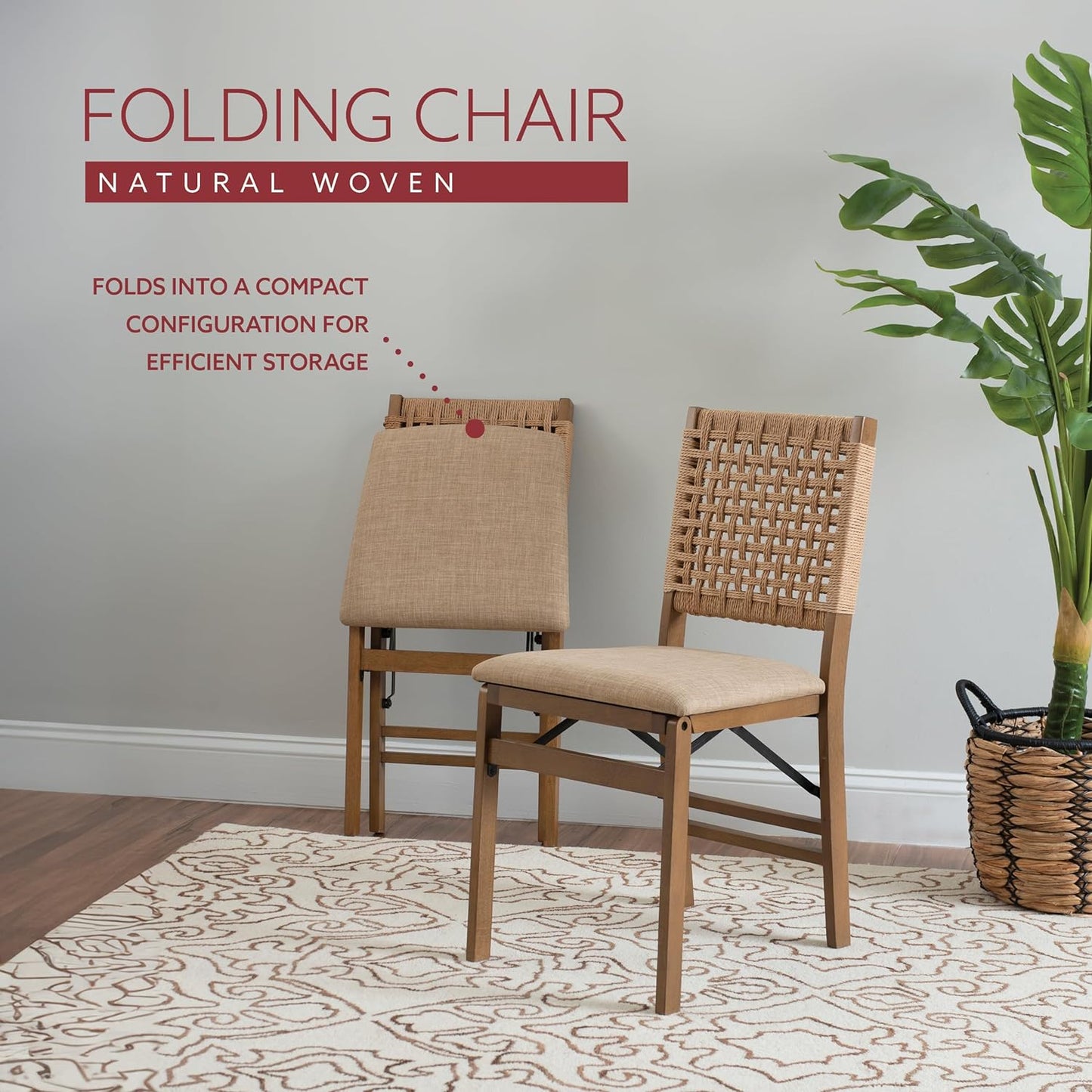 ScandiWeave Folding Chair Set