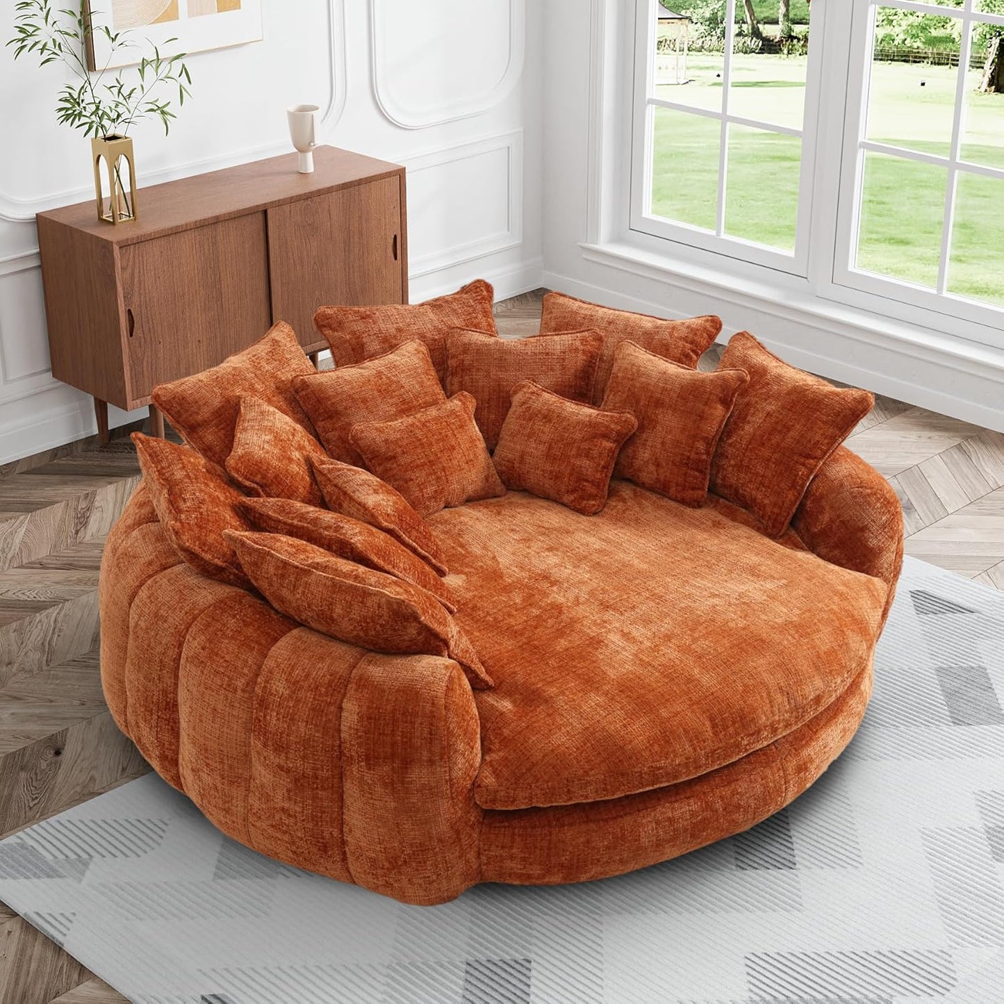 CloudLounge Oversized Round Chaise