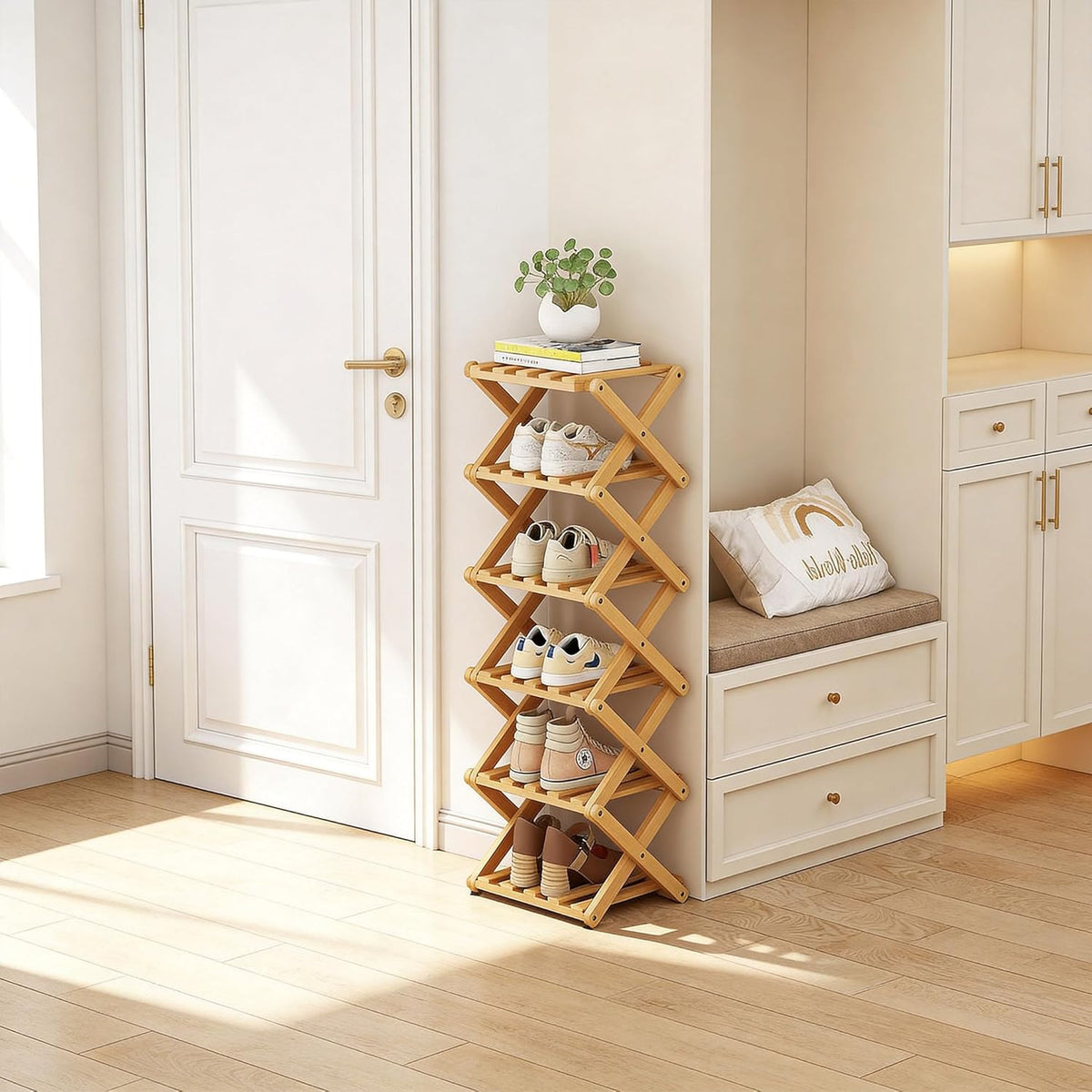 OakFold Shoe Rack