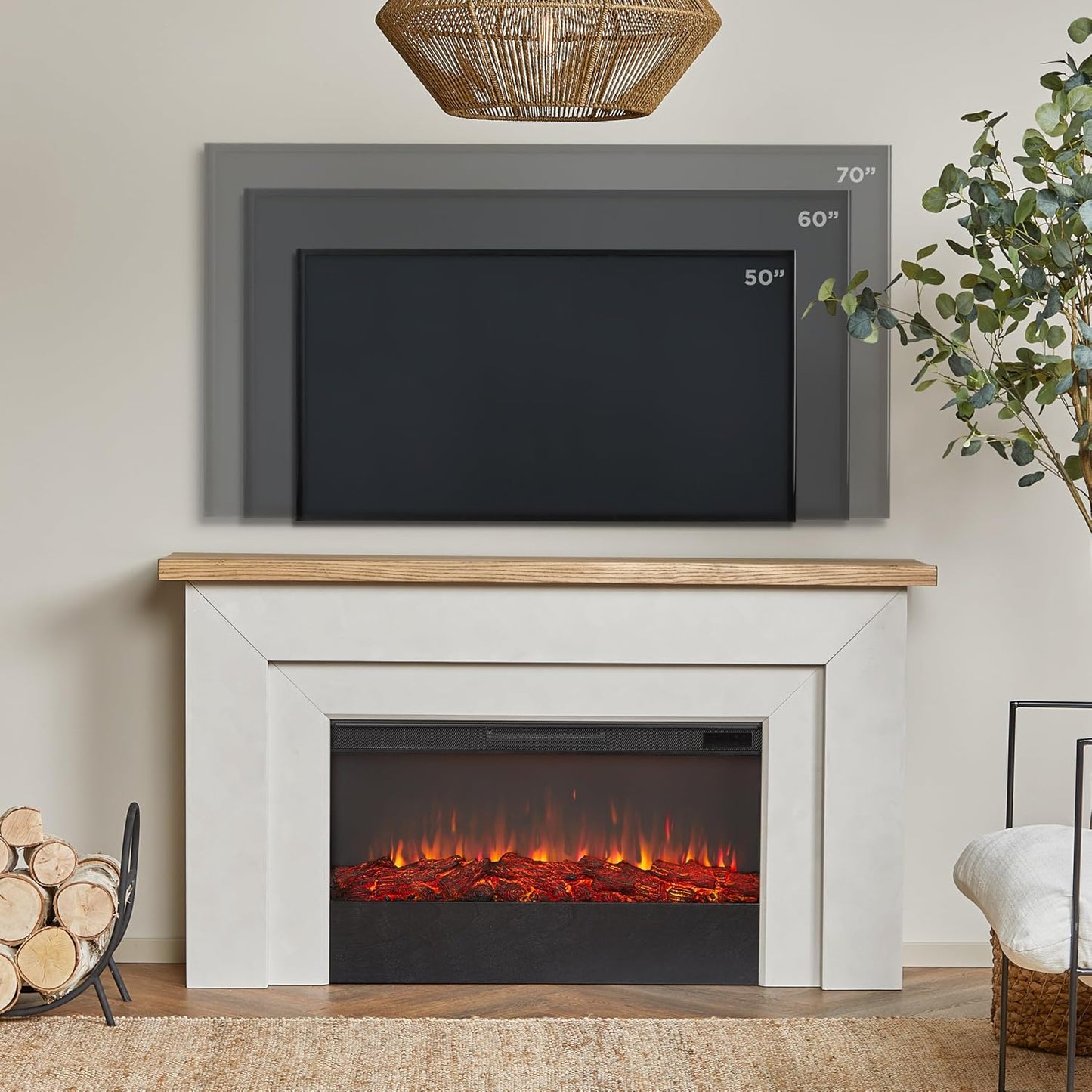 HavenFlame Electric Fireplace