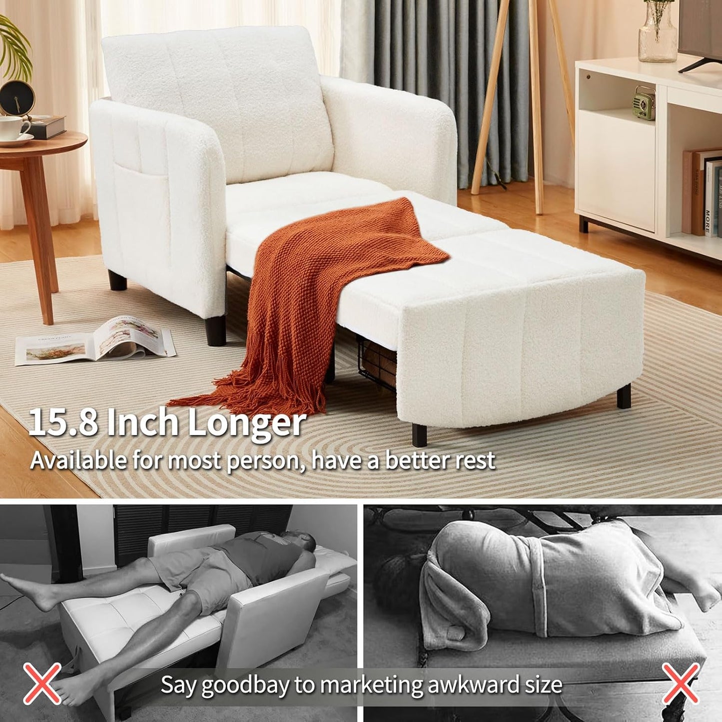 UrbanEase Convertible Bed Chair