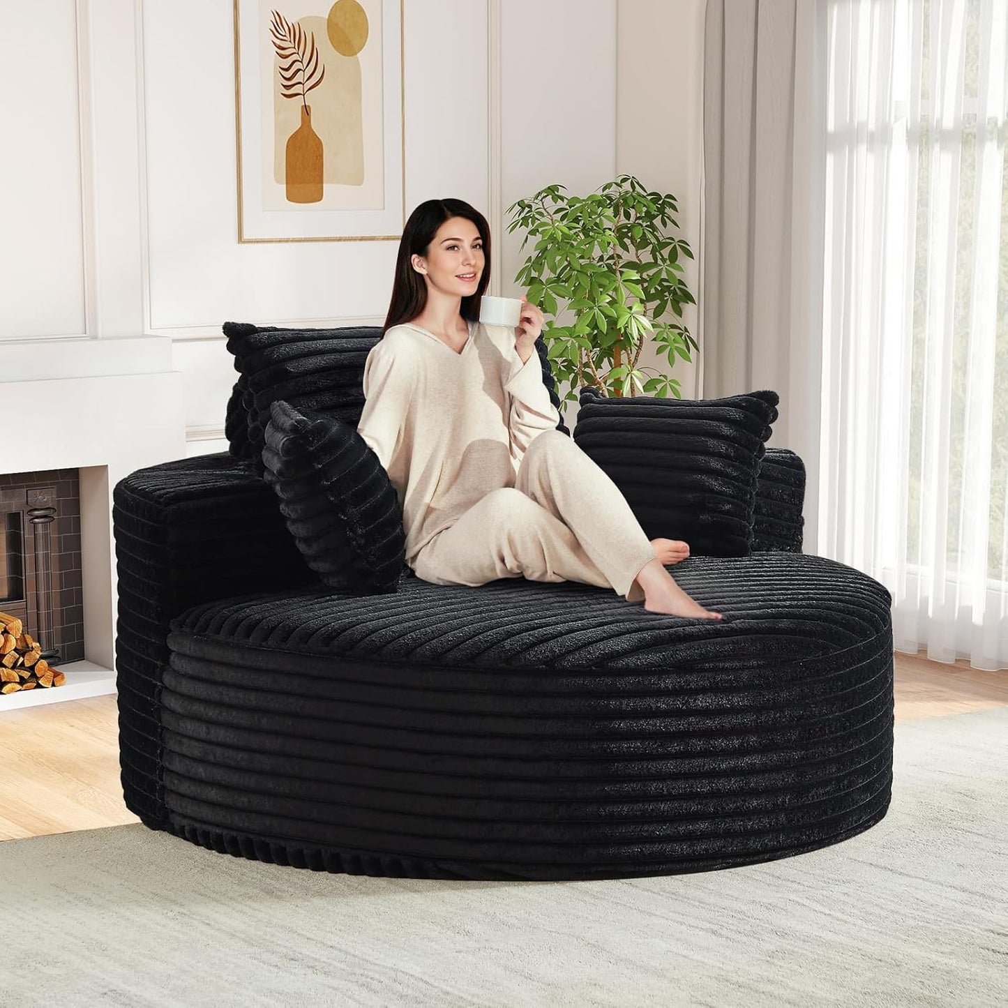 SOVA Oversized Round Chaise
