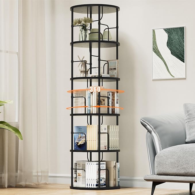 SpinShelf 360 Rotating Bookshelf