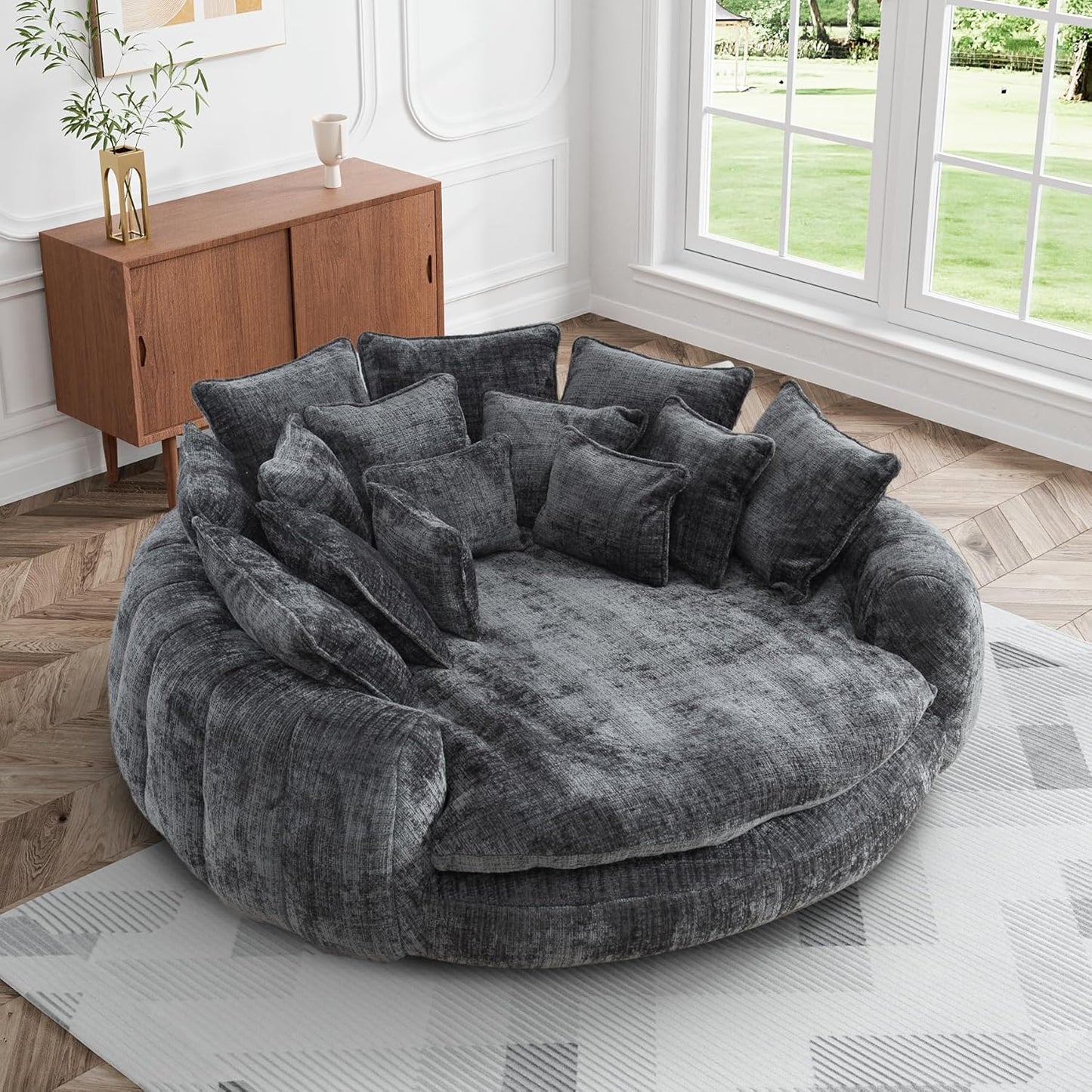 CloudLounge Oversized Round Chaise