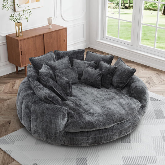 CloudLounge Oversized Round Chaise