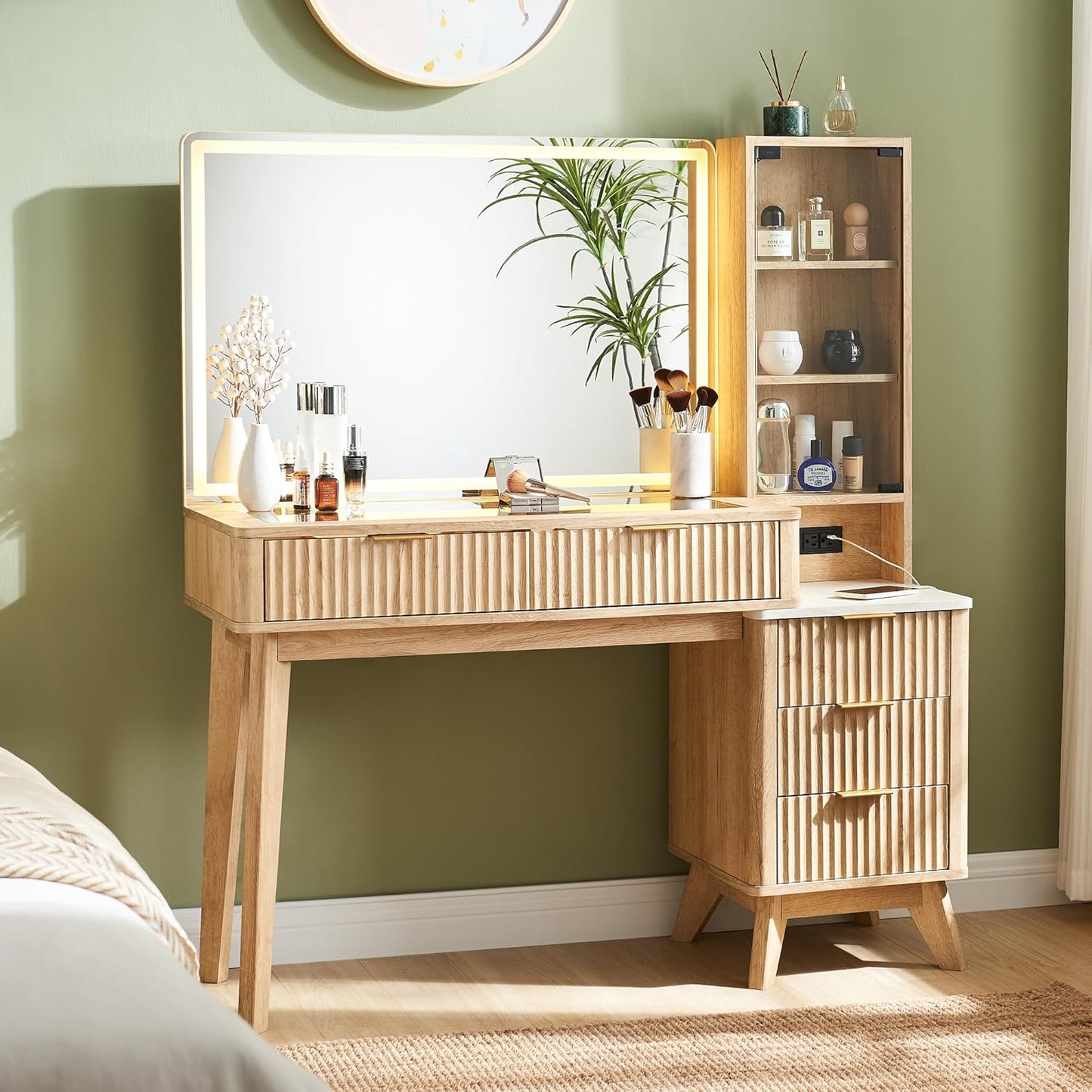 GlowNest Luxe Vanity Desk