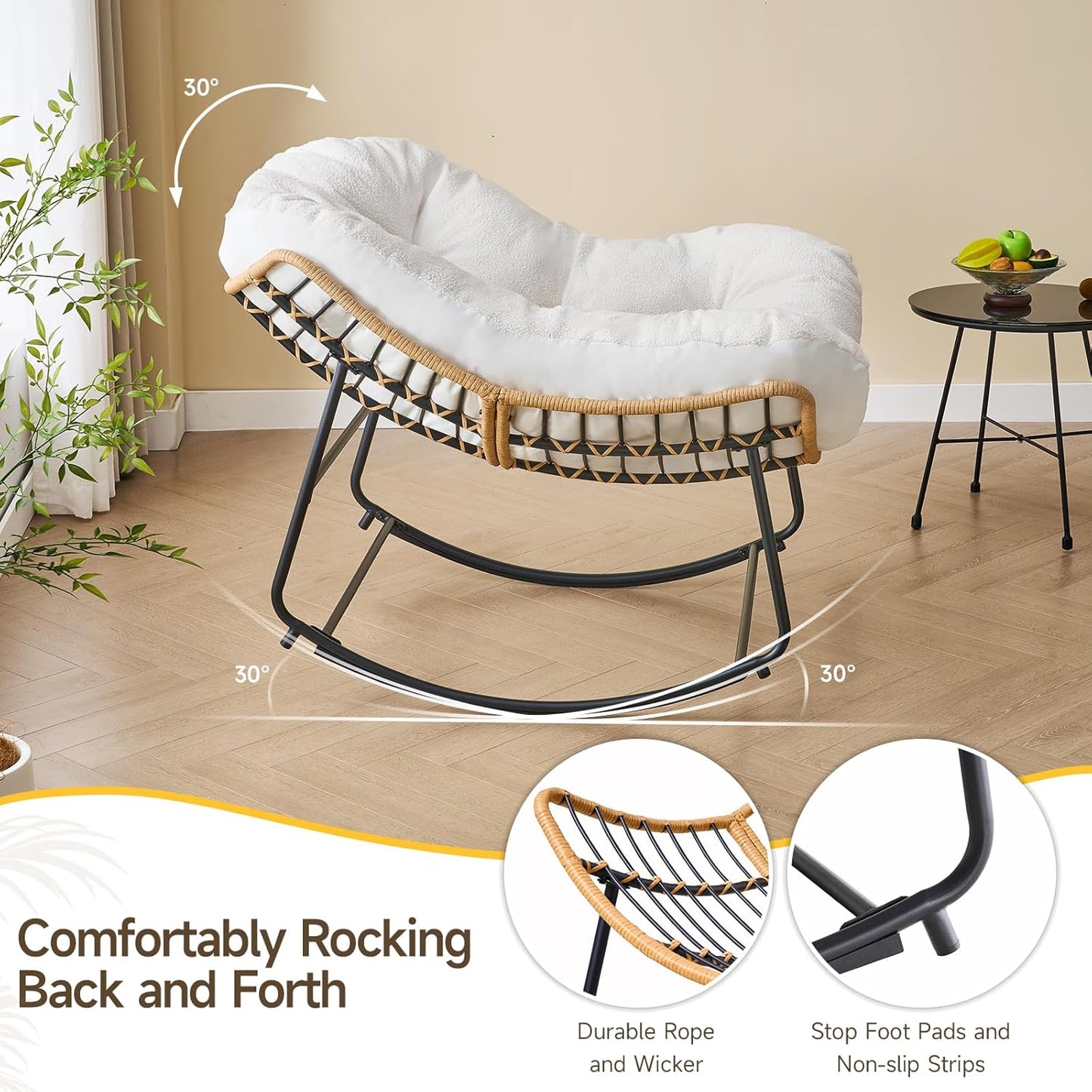 CloudNest Rocking Lounge Chair