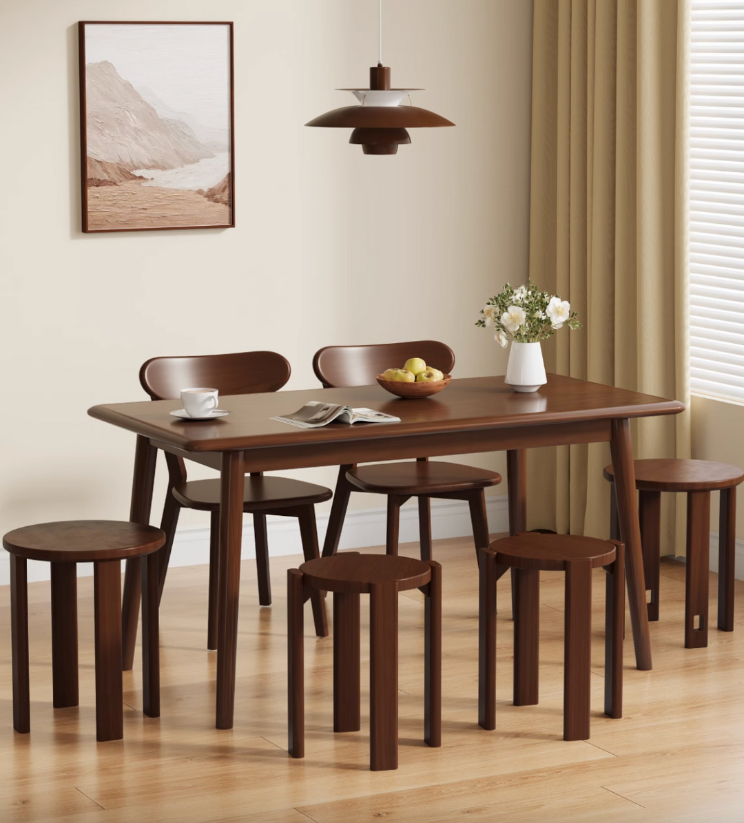 NestForm Wooden Stool Set