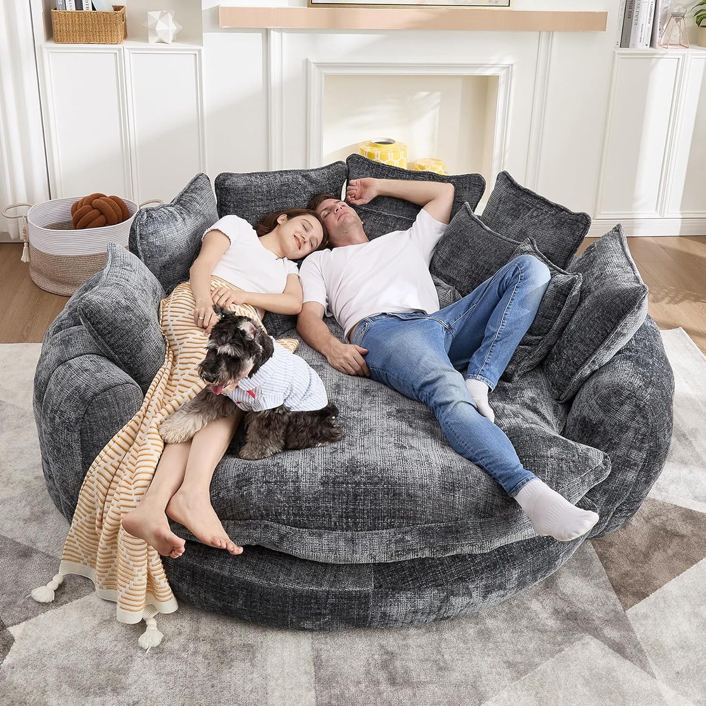 CloudLounge Oversized Round Chaise