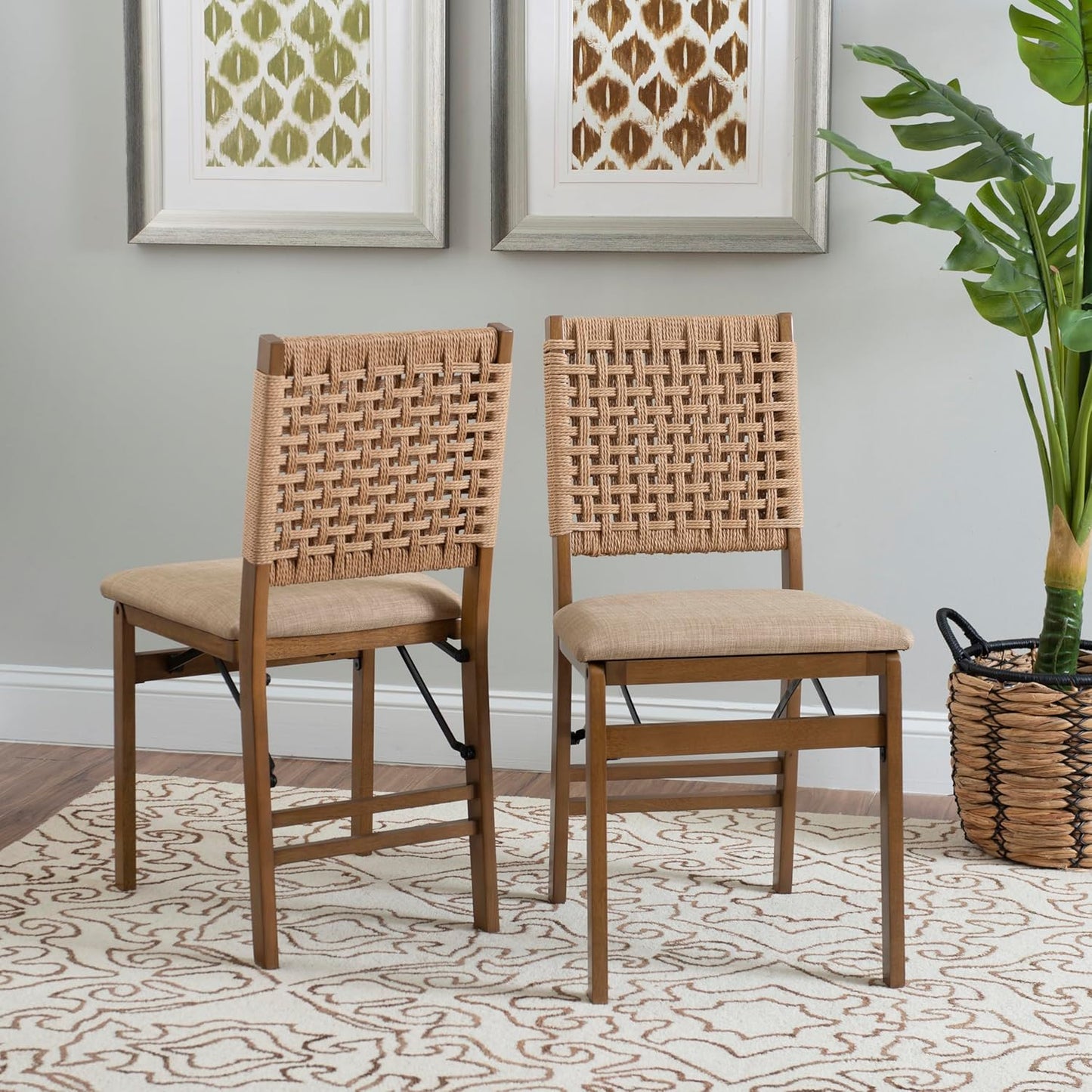 ScandiWeave Folding Chair Set