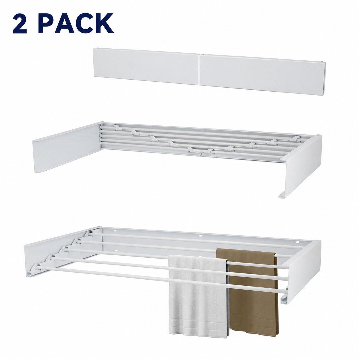 DryLoom Wall Drying Rack – 2 Pack