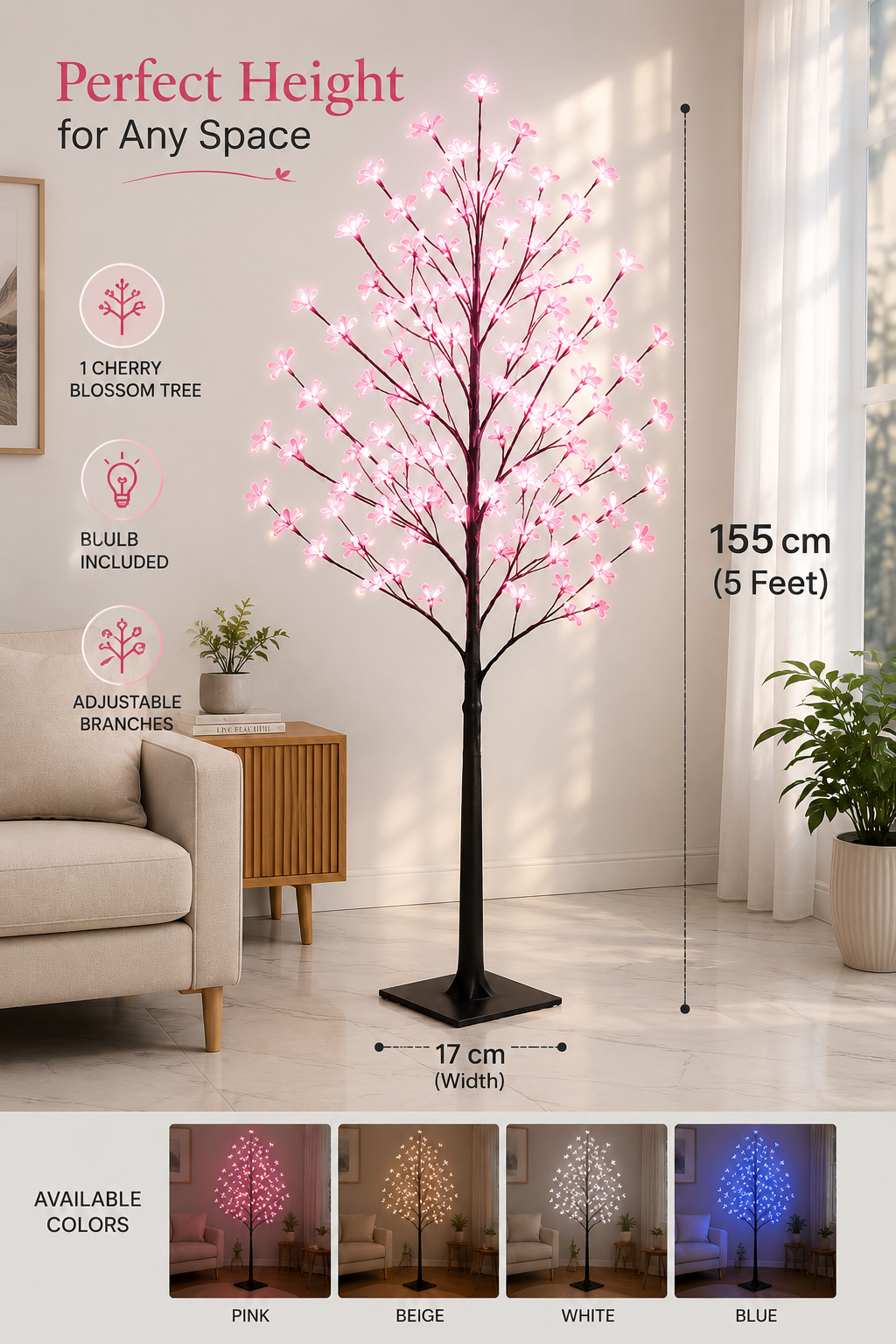 Bloomora Cherry Blossom Tree Lamp