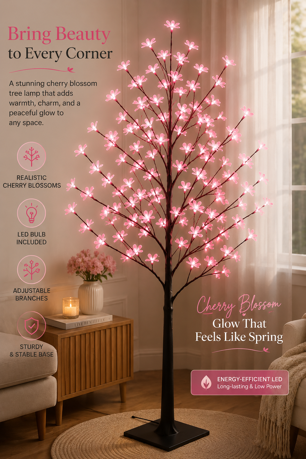 Bloomora Cherry Blossom Tree Lamp