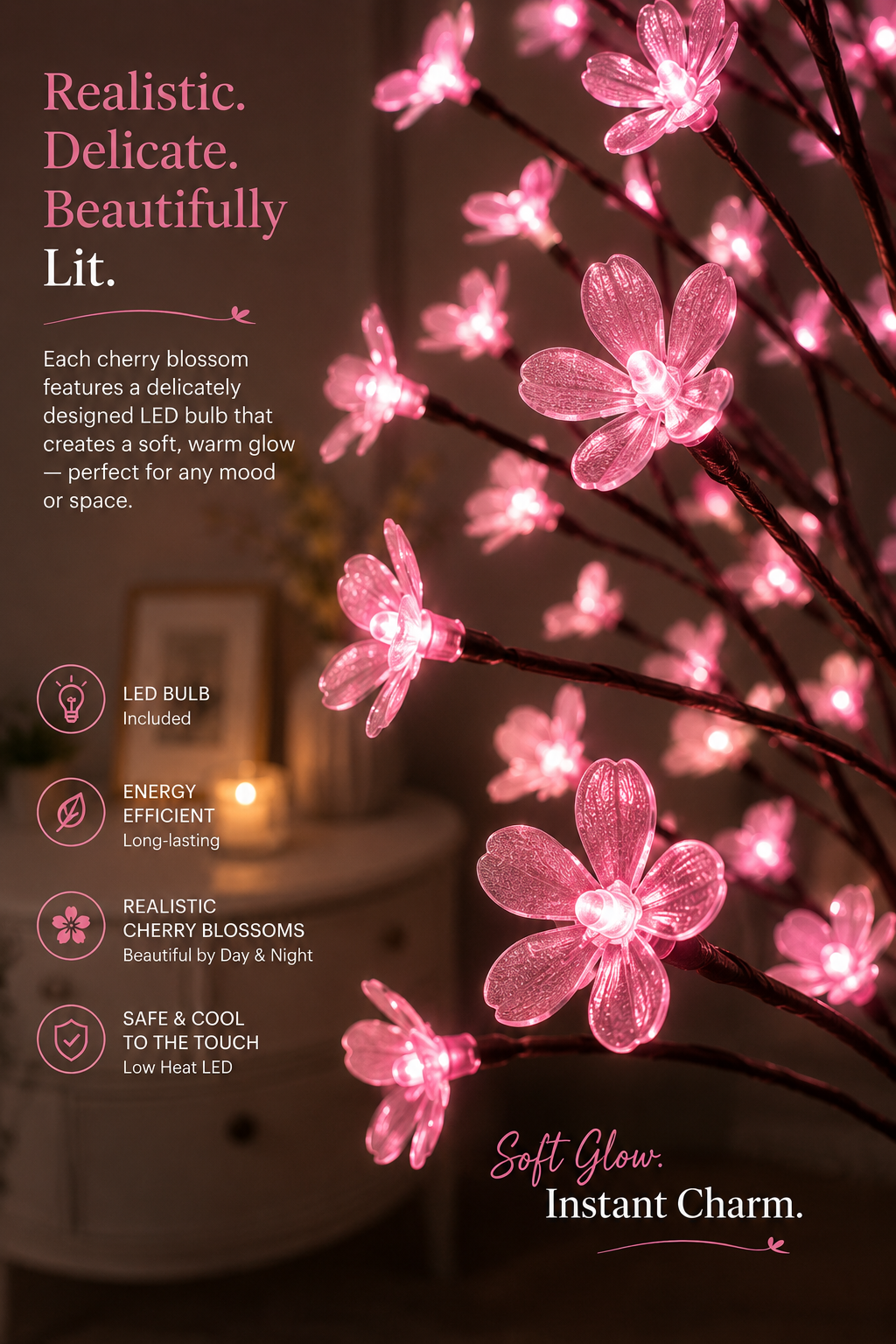 Bloomora Cherry Blossom Tree Lamp